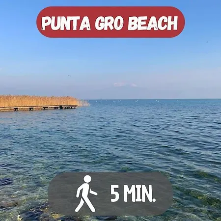 5' From Punta Gro Beach With Free Swimming Pool Sirmione Exterior foto